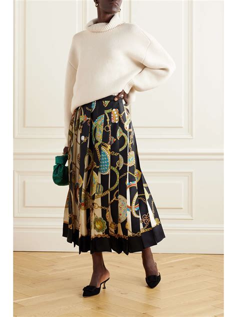 gucci snake denim skirt|net a porter gucci skirt.